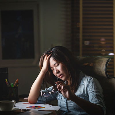 Difficulty with night vision or glare